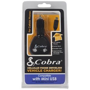 Cobra Swiveling Mini USB Car Charger